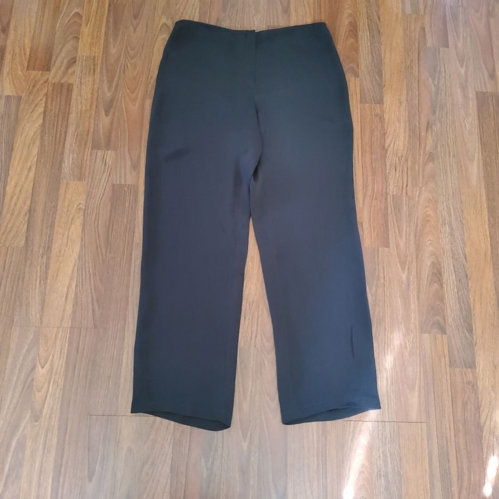 Eileen Fisher Silk Slouchy Pants Size S Brown New - Picture 7 of 8